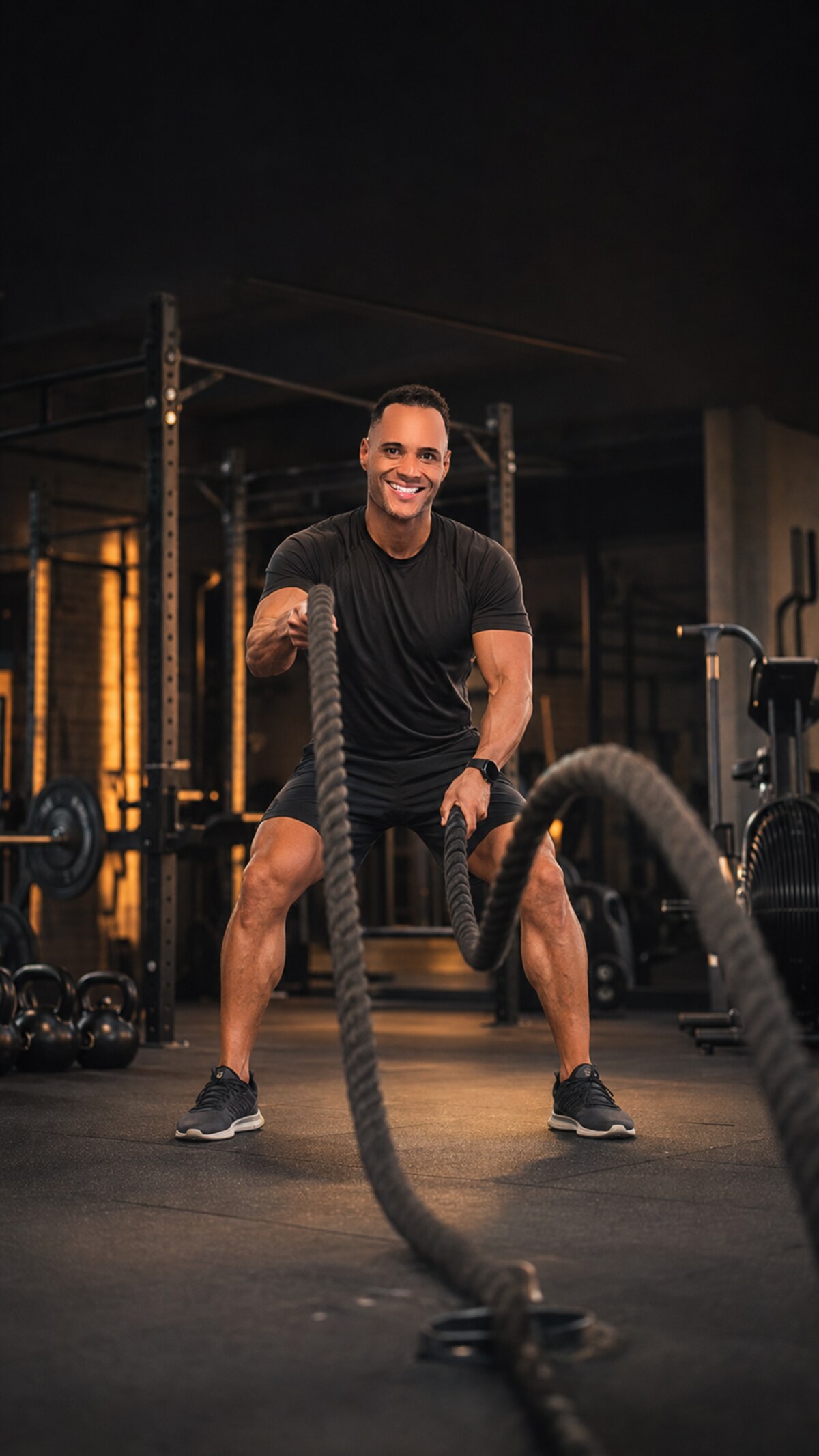 Pierre Soares, personal trainer, em foto profissional de estúdio
